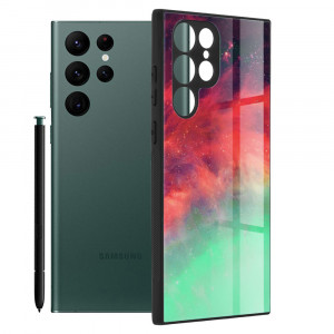 Husa telefon Samsung Galaxy S22 Ultra 5G - Techsuit Glaze Series - Fiery Ocean - Img 1