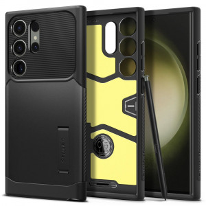Husa telefon Samsung Galaxy S23 Ultra - Spigen Slim Armor - Black - Img 1