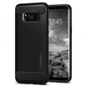 Husa telefon Samsung Galaxy S8 - Spigen Rugged Armor - Black - Img 1