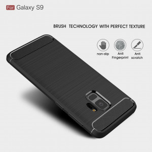 Husa telefon Samsung Galaxy S9 - Techsuit Carbon Silicone - Black - Img 3