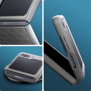 Husa telefon Samsung Galaxy Z Flip5 - Spigen Caseology Parallax - Ash Grey - Img 3