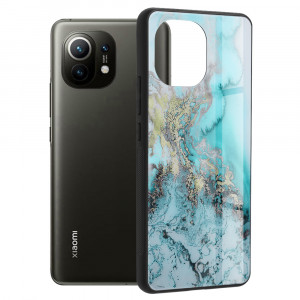 Husa telefon Xiaomi Mi 11 - Techsuit Glaze Series - Blue Ocean - Img 1