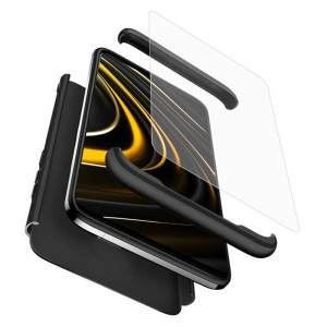 Husa telefon Xiaomi Poco M3 + Folie - GKK 360 - Black - Img 1