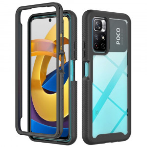 Husa telefon Xiaomi Poco M4 Pro 5G + Folie - Techsuit Defense360 Pro - Black - Img 1