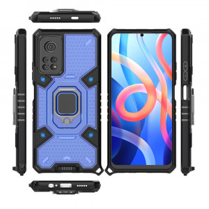 Husa telefon Xiaomi Poco M4 Pro 5G - Techsuit Honeycomb Armor - Blue - Img 2