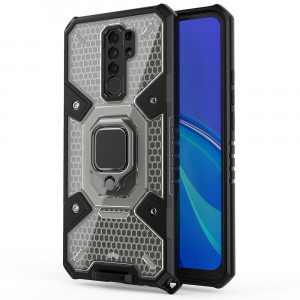 Husa telefon Xiaomi Redmi 9 - Techsuit Honeycomb Armor - Black