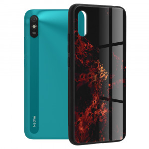 Husa telefon Xiaomi Redmi 9A / Redmi 9AT - Techsuit Glaze Series - Red Nebula - Img 1