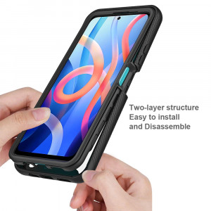 Husa telefon Xiaomi Redmi Note 11 / Note 11S + Folie - Techsuit Defense360 Pro - Black - Img 4