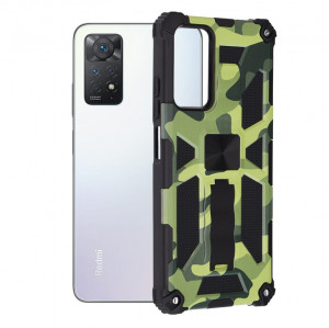 Husa telefon Xiaomi Redmi Note 11 Pro 4G / Note 11 Pro 5G - Techsuit Blazor Series - Camo Lime - Img 1