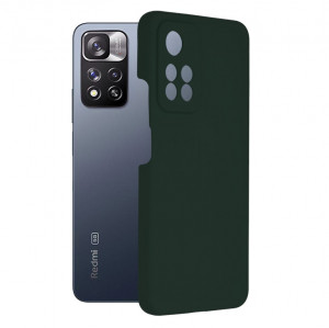 Husa telefon Xiaomi Redmi Note 11 Pro+ 5G - Techsuit Soft Edge Silicone - Dark Green - Img 1