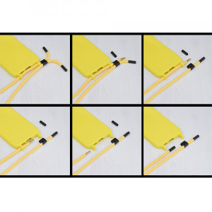 Husa telefon Xiaomi Redmi Note 12 5G / Poco X5 - Techsuit Crossbody Lanyard - Yellow - Img 3