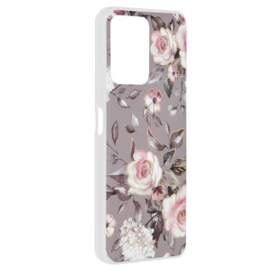 Husa telefon Xiaomi Redmi Note 12 5G / Poco X5 - Techsuit Marble Series - Bloom of Ruth Gray - Img 2