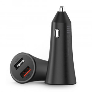 Incarcator Auto 2x USB Fast Charging 37W - Xiaomi Mi (CC06ZM) - Black (Blister Packing) - Img 2