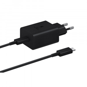Incarcator Priza Type-C 45W, Cablu USB-C la Type-C - Samsung (EP-T4510XBEGEU) - Black (Blister Packing) - Img 3