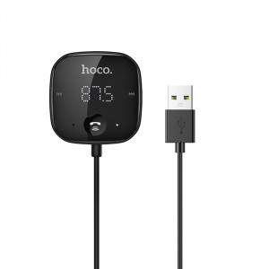 Modulator FM Bluetooth, Card TF, Jack - Hoco Unity (E65) - Black - Img 4