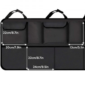 Organizator Auto cu Buzunare - Techsuit (OCS-02) - Black - Img 4