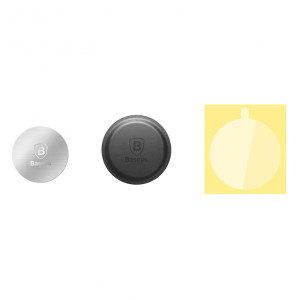 Placute Metalice pentru Telefon (set 2) - Baseus (ACDR-A0S) - Black / Silver - Img 2