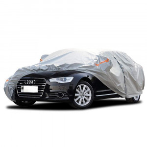 Prelata Impermeabila pentru Masina 3L, 475x180x150cm - Techsuit Protection (UCD-S2) - Gray - Img 2