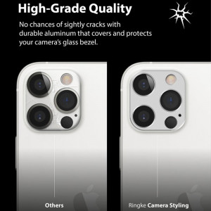 Protectie Camera pentru iPhone 12 Pro Max - Ringke Camera Styling - Silver - Img 3