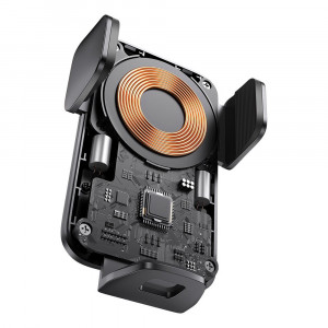Suport Auto cu Incarcare Wireless 15W - Baseus Wisdom Alignment (CGZX000101) - Black - Img 4