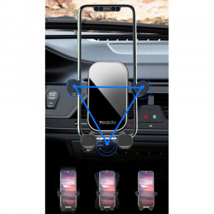 Suport Auto Grila Ventilatie - Yesido Gravity Grip (C100) - Black - Img 3