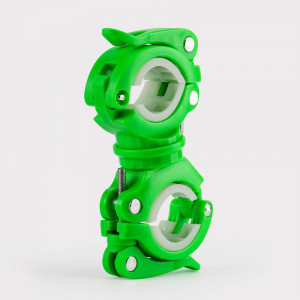 Suport Lanterna Bicicleta - RockBros 360 Angle Rotation (DJ1001-GR) - Green White - Img 2