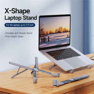 Suport Reglabil Stand pentru Laptop cu Diagonala 17.3" - Dux Ducis - Grey - Img 2