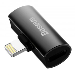 Adaptor Audio Lightning la 2x Lightning 2A - Baseus L46 (CAL46-01) - Black - Img 2