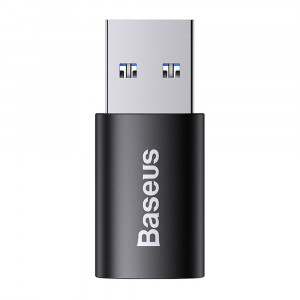 Adaptor din Aluminiu OTG, USB 3.1 la Type-C, 10Gbps - Baseus Ingenuity Series (ZJJQ000101) - Black - Img 4