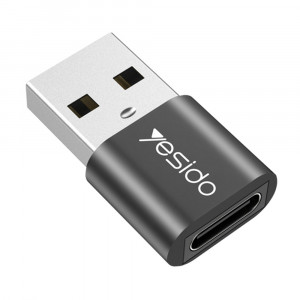 Adaptor OTG USB la Type-C 5Gbps - Yesido (GS09) - Black - Img 1