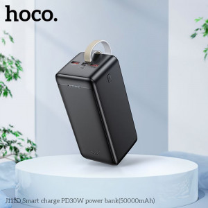 Baterie Externa 2x USB, Type-C, Micro-USB, PD30W, 50000mAh - Hoco Smart (J111D) - Black - Img 4