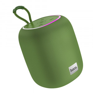 Boxa Wireless BT 5.2, FM, Card TF, USB, AUX, TWS, Lumini RGB - Hoco (HC14) - Spruce Green - Img 1