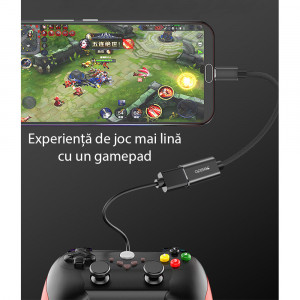Cablu Adaptor Type-C la USB 2.0, OTG - Yesido (GS01) - Black - Img 3