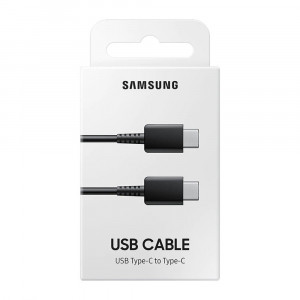 Cablu de Date USB-C la Type-C Fast Charging 3A, 1m - Samsung (EP-DA705BBEGWW) - Black (Blister Packing) - Img 4