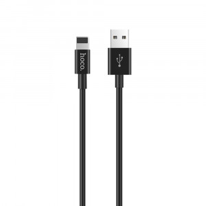 Cablu de Date USB la Lightning 15W, 3A, 1m - Hoco Skilled (X23) - Black - Img 4