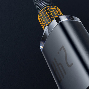 Cablu de Date USB la Lightning 2.4A, 1.2m - Baseus Crystal Shine (CAJY000001) - Black - Img 4