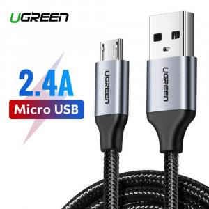 Cablu de Date USB la Micro-USB QC 2.0, 2A, 1.5m - Ugreen (60147) - Black - Img 4