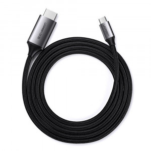Cablu Video Type-C la HDMI 4K@60Hz, 1.5m - Ugreen (50570) - Black / Gray - Img 2