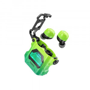 Casti Gaming Bluetooth TWS cu Microfon - Hoco (EW33) - Fluorescent Green - Img 3