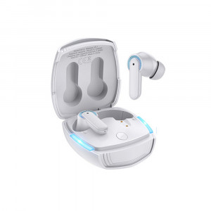Casti Gaming Wireless Noise Cancelling - Hoco Magic Flow (EW13) - Gray - Img 4