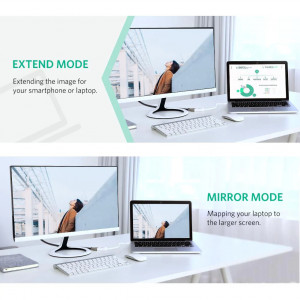 Convertor Mini DP la HDMI 1060P@60Hz, 25cm - Ugreen (10461) - Black - Img 4