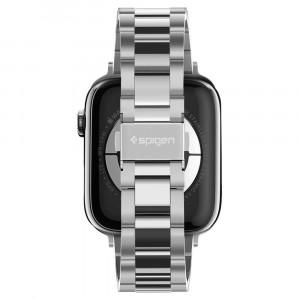 Curea pentru Apple Watch 1 / 2 / 3 / 4 / 5 / 6 / 7 / 8 / SE (38 / 40 / 41mm) - Spigen Modern Fit - Silver - Img 3