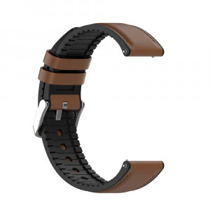Curea pentru Samsung Galaxy Watch (46mm) / Gear S3, Huawei Watch GT / GT 2 / GT 2e / GT 2 Pro / GT 3 (46 mm) - Techsuit Watchband 22mm (W007) - Brown - Img 4