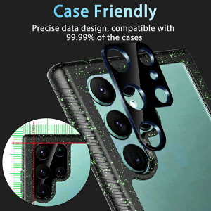 Folie Camera pentru Samsung Galaxy S22 Ultra 5G - Mocolo Silk HD PRO Camera Glass - Black - Img 4