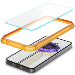Folie protectie telefon Nothing Phone (1) - Spigen Glass.TR Align Master (set 2) - Clear - Img 2