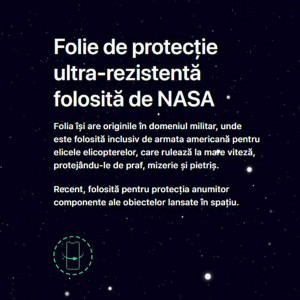 Folie protectie telefon Samsung Galaxy A02 / M02 / A12 / A12 Nacho / F12 / M12 / A32 5G - Alien Surface Screen Case Friendly - Transparent - Img 4