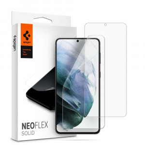 Folie protectie telefon Samsung Galaxy S21 5G (set 2) - Spigen Neo Flex - Clear - Img 1