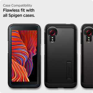 Folie protectie telefon Samsung Galaxy Xcover 5 (set 2) - Spigen Glass.TR Align Master - Clear - Img 4