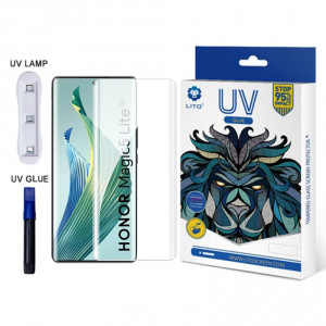 Folie telefon Honor Magic5 Lite - Lito 3D UV Glass - Clear - Img 1