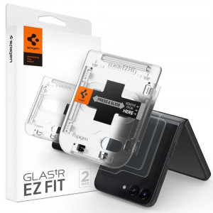 Folie telefon Samsung Galaxy Z Flip5 (set 2) - Spigen Glas.TR EZ FIT - Clear - Img 1
